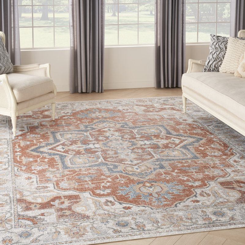 Lago Vista Washable Oriental Indoor Rug, Rectangle 7'10" x 10'