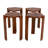 Middlewich 4 Piece Set 20"H Brown Mango Wood Tall Accent Tables and a Solid Frame for a Stylish Addition to Your Home