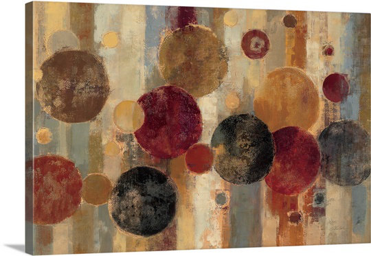 «Pendule» par Aniessa, reproduction d'art, H 16 po x l 24 po x P 1,5 po, Toile
