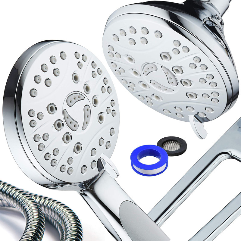Ultimate 48-Mode High-Pressure 3-Way Shower Combo With Adjustable Extension Arm, Chrome
