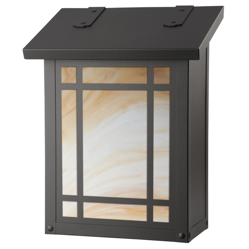 Summit Brass Wall Mounted Mailbox, New Verde, Honey