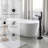 Free Standing Tub Faucet Floor Mount Tub Filler Bathroom Faucet Single Handle with Hand Shower-109469639