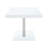 Creston White High Gloss And Chrome Rectangular Dining Table