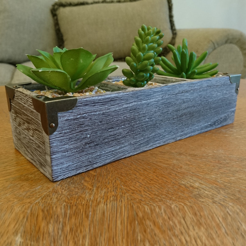 Boîte à fleurs en bois Frink, Naturel