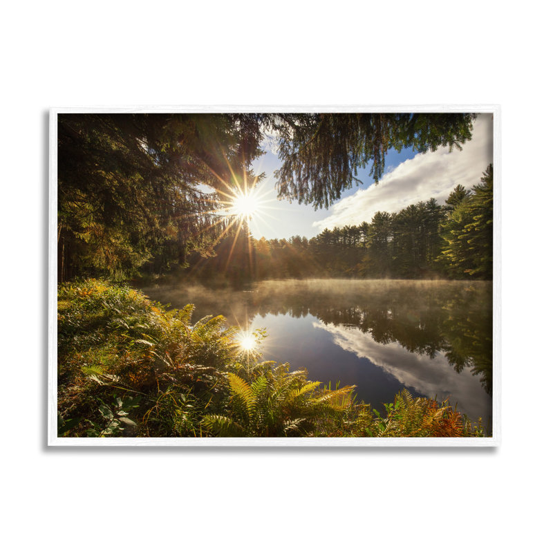 «Stupell Industries Lake Nature Landscape», art mural sur toile par Patrick Zephyr, H 16 po x l 20 po x P 1,5 po