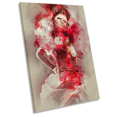 Fashion Model Dress - Wrapped Canvas Print