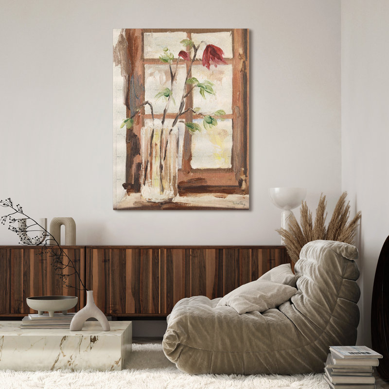 Timeless Serenity I Gold Metallic Shagreen Wrapped Canvas Wall Art