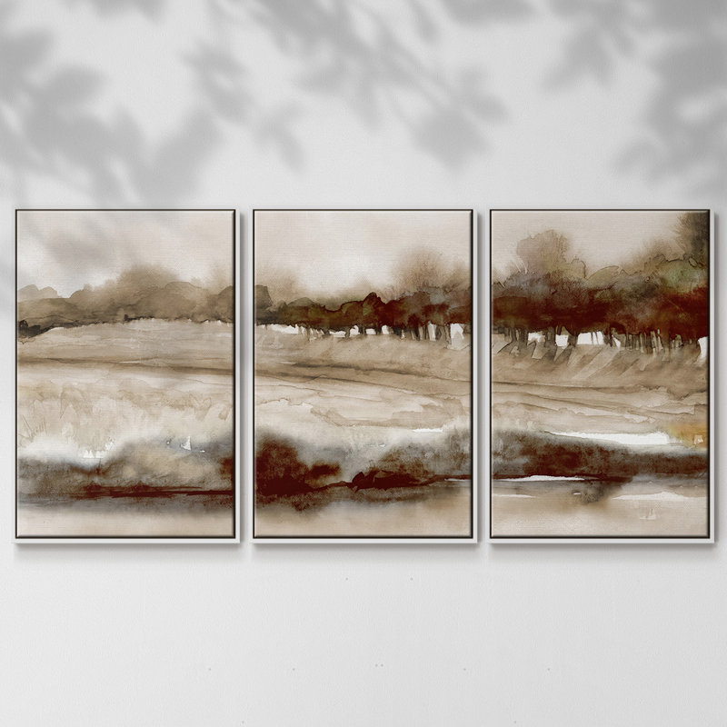 Saison d'automne 3 pièces, Blanc, H 24 po x l 48 po x P 2 po