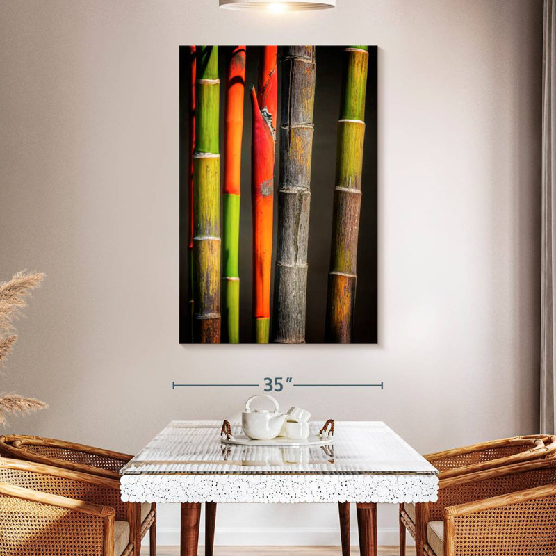 Harnek Bamboo Stems, 51" H x 34" W