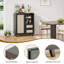 Armoire d'appoint en rotin avec tablettes réglables-85159872