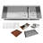 All-in-one Workstation 48" x 19" Double Bowl Undermount Kitchen Sink-50274696