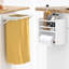 Îlot de cuisine roulant avec rangement, abattant et porte-sac pliable-729485956