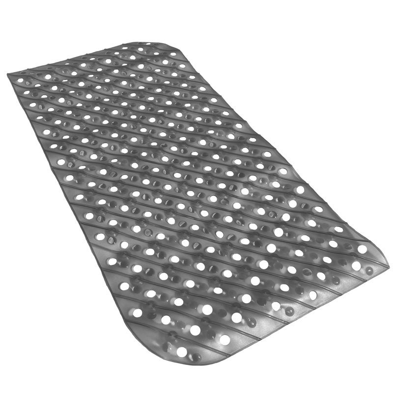 Tapis de douche à pois Aariketh, Noir