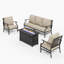 Ensemble de conversation pour patio Asfand-740998599