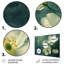 «White Green Buttercups Reflection» 3 pièces-107169057-107169065