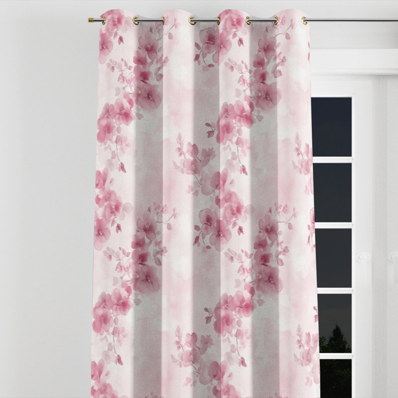Rideau de fenêtre Teens Botanical, L 52 po x L 108 po, Œillets dorés