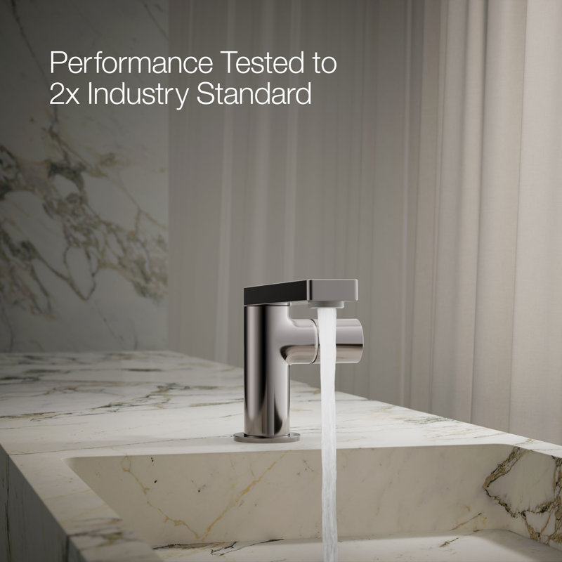 Single-Handle Bathroom Faucet, Vibrant Titanium