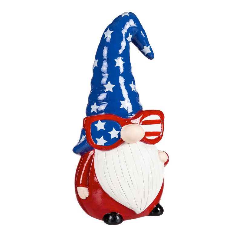 Gnome en céramique, statue de jardin Americana