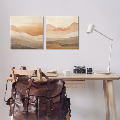 Ensemble de 2 impressions sur toile  Sweeping Desert Dunes par Irena Orlov