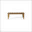 Table basse d'extérieur en bois d'acacia durable avec un design rustique et une finition résistante aux intempéries, parfaite pour le patio et le jardin
