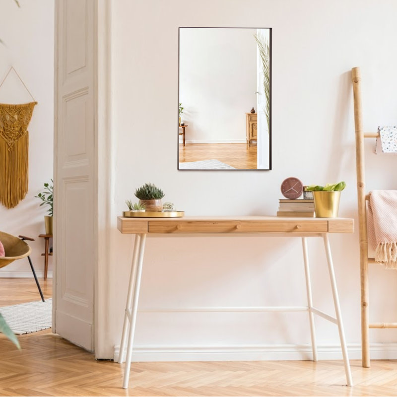 Mood Premium Rectangular Bathroom Mirror Framed Wall Mounted, Recessed Rectangle Frame Modern & Stylish, 70 cm x 50 cm