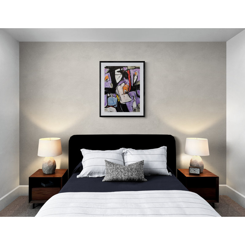 Plymouth par William O'connor - Peinture, Papier avec cadre noir, H 30 po x l 24 po