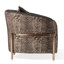 Fauteuil demi-tonneau en chenille de 35,5 po de large Lisbon-515495029