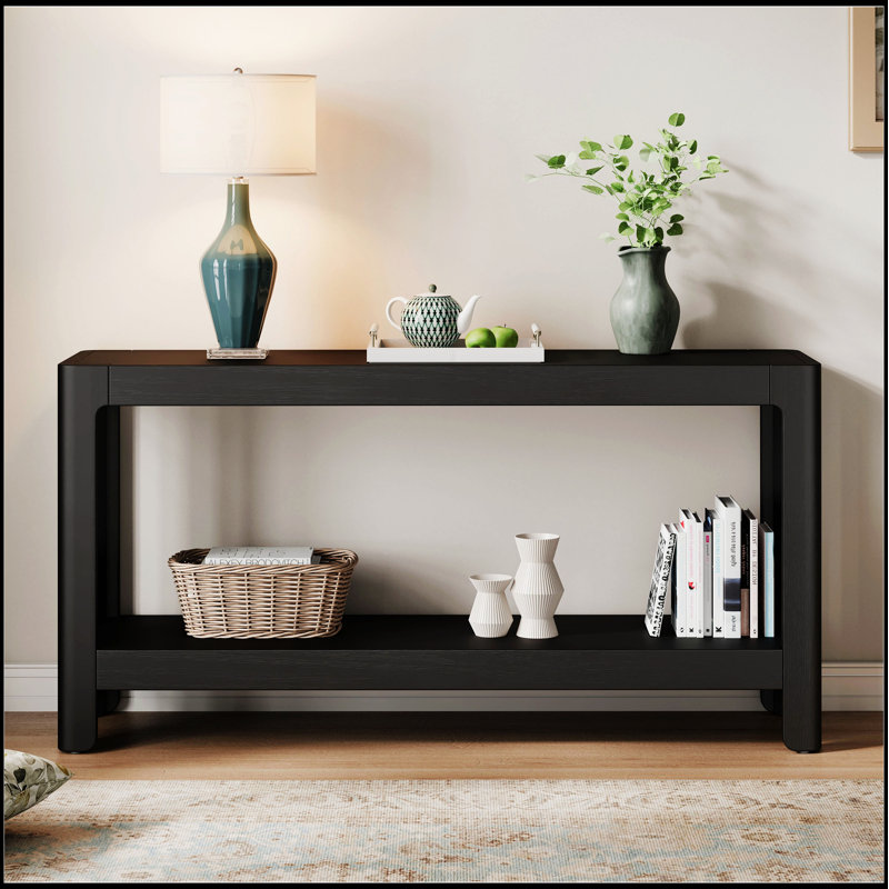 Console Mirod Modern Farmhouse, Noir