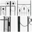 102cm W x 50cm D Steel Arbour-125281674