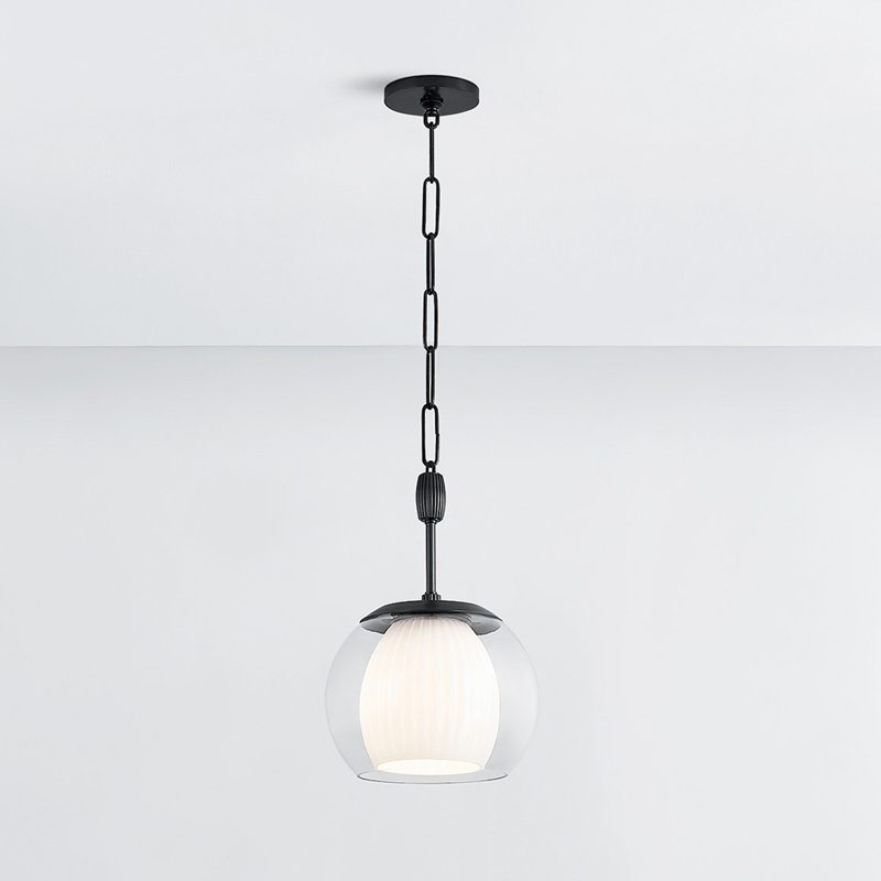 CLEMENTON PENDANT, Bronze, 16.75" H x 11" W x 11" D