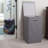 Laundry Hamper with Lid Removable Mesh Liner and Magnetic Closure Cobblestone-1351350993