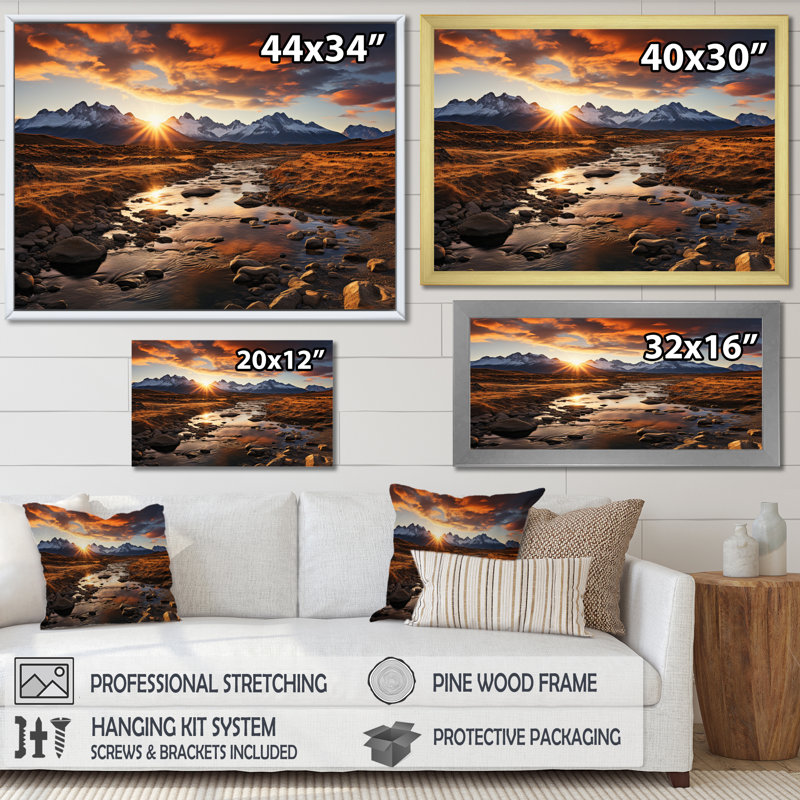 Wyoming Thunder Basin National Grassland I - Wyoming, reproduction d'art sur toile, H 30 po x l 40 po x P 1,5 po