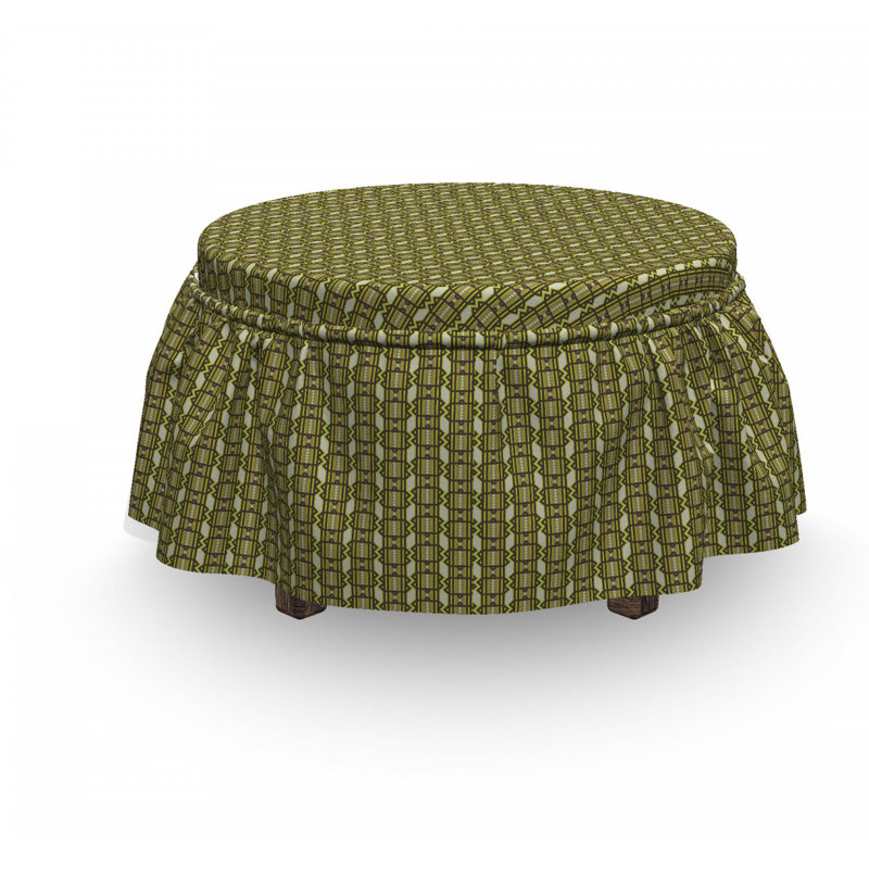 Housse pour repose-pieds bords exotiques