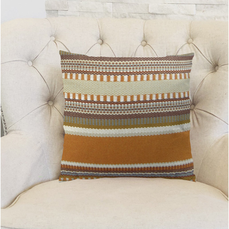 Coussin Chic Stripe, 16 po x 16 po, Carré