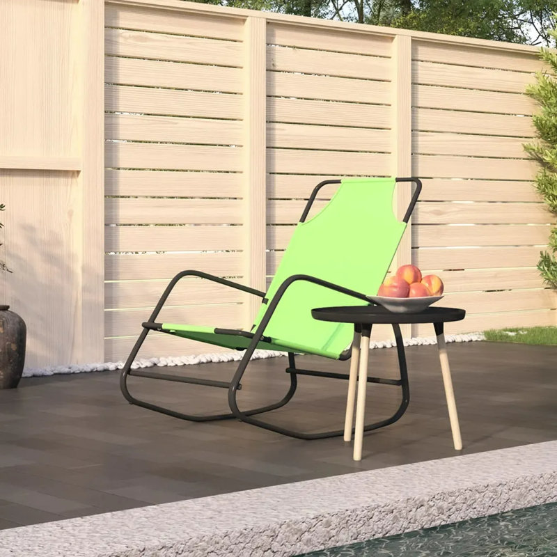 Alekzandr Metal Outdoor Chair, Green