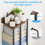 Porte-serviettes mural pour salle de bain avec tablette de rangement en bois, porte-serviettes en métal à 3 barres pour serviettes roulées, style rustique, robuste et grande capacité, organisateur de rangement pour serviettes, (brun rétro)-135670945
