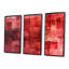 «Cubist Red Secrets - Abstract Collages», ensemble d'art mural-859039465-859039470