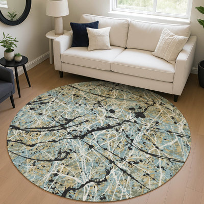 Machine Washable Indoor/Outdoor Jozwiak ACN2389 Abstract Rug