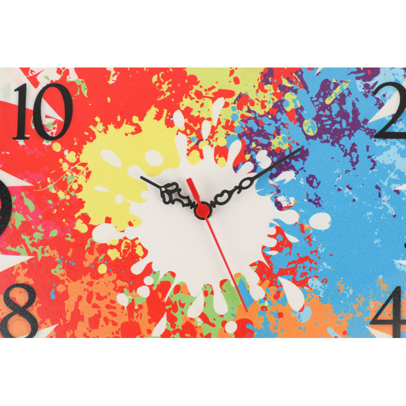 Horloge murale élégante Elegant, 15,7 po de diamètre | 100% panneau de fibres à densité moyenne avec une épaisseur de 0,2 po | Décoration élégante pour le salon, le bureau et la chambre à coucher | Design moderne, parfait pour l'élégance et la