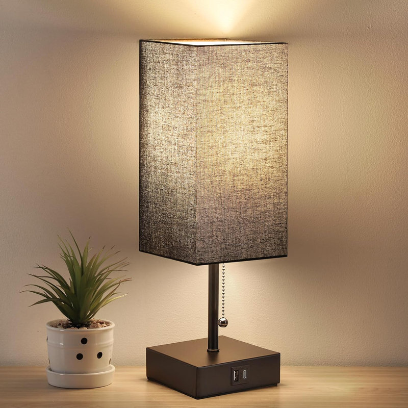 Lampe de table Reeya, Noir