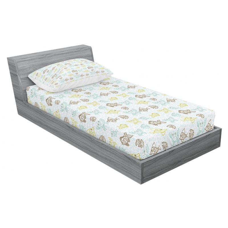 Microfiber Sheet Set, Twin Sheet Set with Fitted Sheet