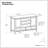 Warm Shaker 47"W Solid Wood Transitional Tall TV Stand for TVs up to 50" with 2 Cabinets, 2 Drawers, and Adjustable Shelves-1512599699
