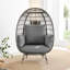 Fauteuil œuf en rotin avec coussin Coffeyville-523239874