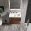 Derrance 24 Inch Single Bathroom Vanity with Ceramic Top with Overflow, Pre-Assembled-2025746520-2075475024