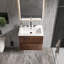 Meuble-lavabo simple 24 po avec dessus en céramique avec trop-plein Derrance, pré-assemblé-2025746520-2075475024