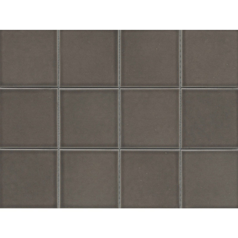 Kaze 12" x 16" Ceramic Grid Wall & Floor Tile, Taupe