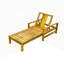 Chaise longue d'extérieur à dossier réglable en bois d'acacia convenant aux jardins-1164427432