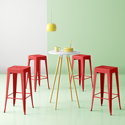 Holubice Steel Counter Stool with Steel Frame