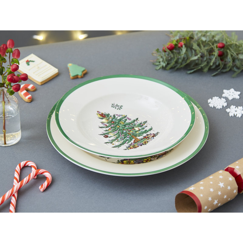 Spode Christmas Tree Soup Plate 9"