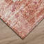 Tapis intérieur / extérieur en polyester tissé à la machine abstrait rose / beige-87382212